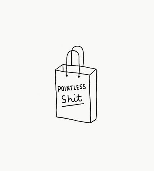 Black Friday & promotions spam - Image of a shopping bag - Pointless shit