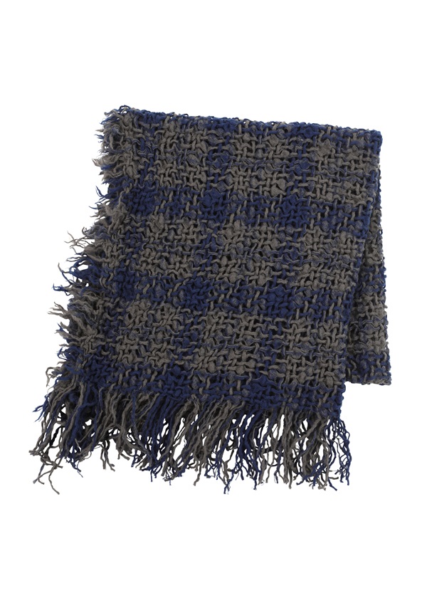 the fringed check stole