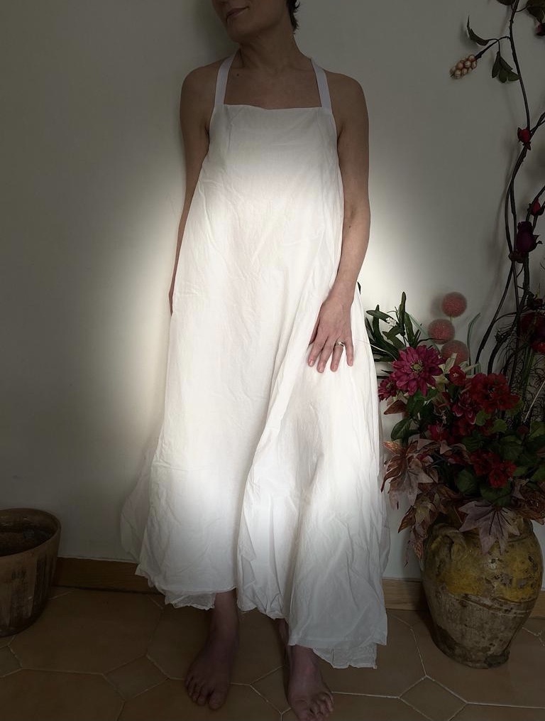 The Open-Back Cotton Dress